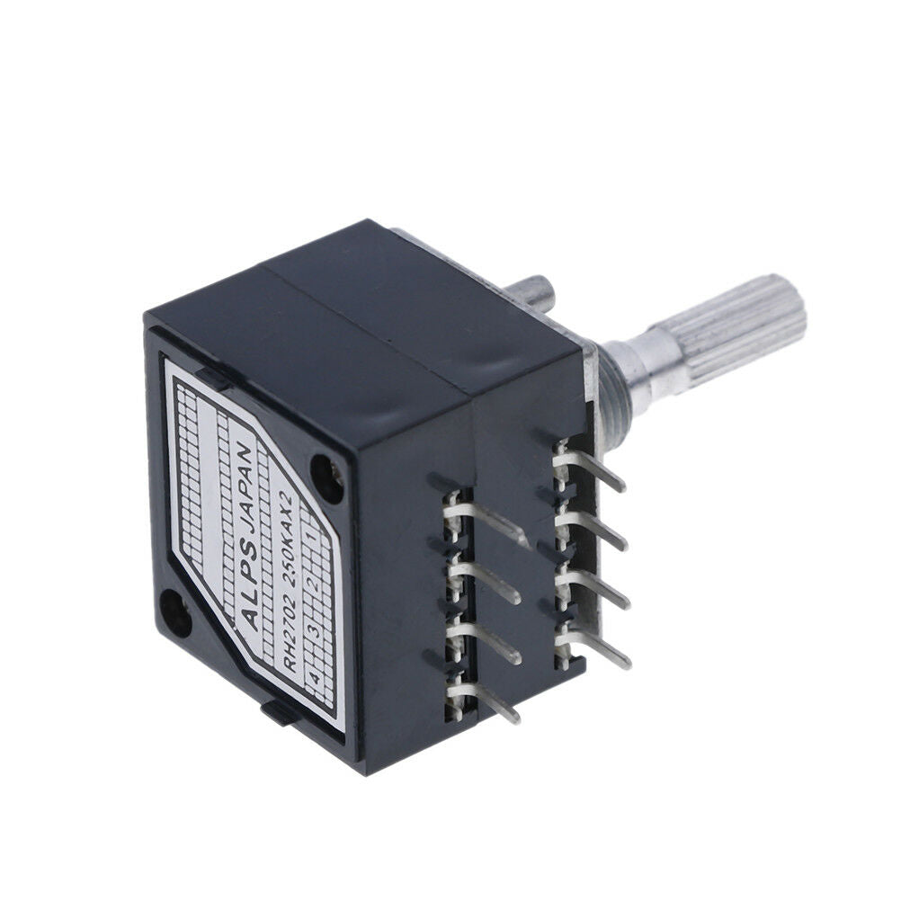 1Pc potentiometer 250K log alps audio amp volume control pot stereo w loudn Fx