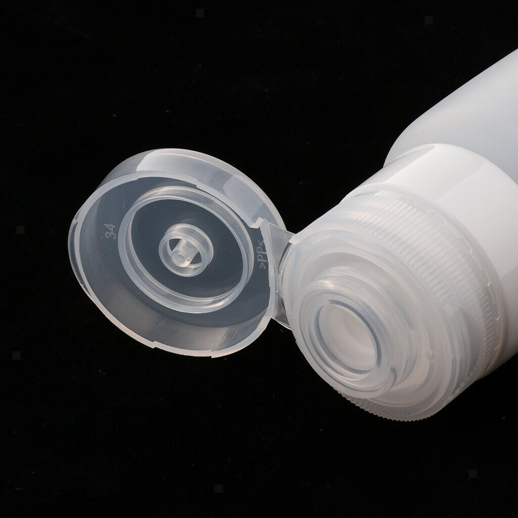 3 Pcs Silicone Mini Shampoo Sample Cosmetic Bottle Travel Container Clear