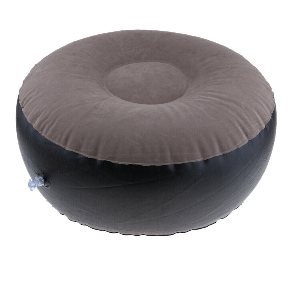 Portable Air Chair Outdoor Camping Seat Ottoman Round Shape Home Furnishing
