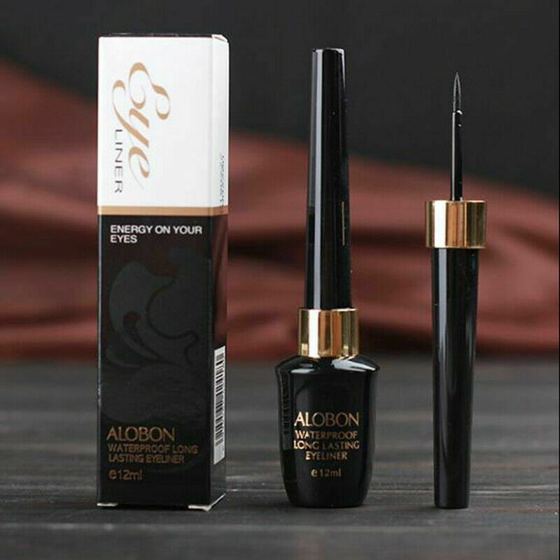 Black Make Up Liquid Eyeliner Waterproof Eye Liner Pencil Pen Comestics Set 12ml
