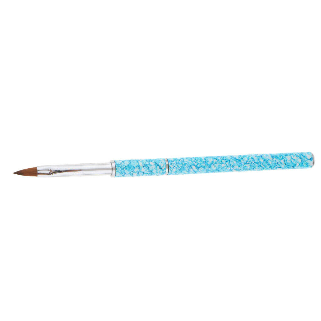 Nail Art Polish Brush UV Gel Liner Paint Drawing Pencil Pen Crystal Blue-Tips