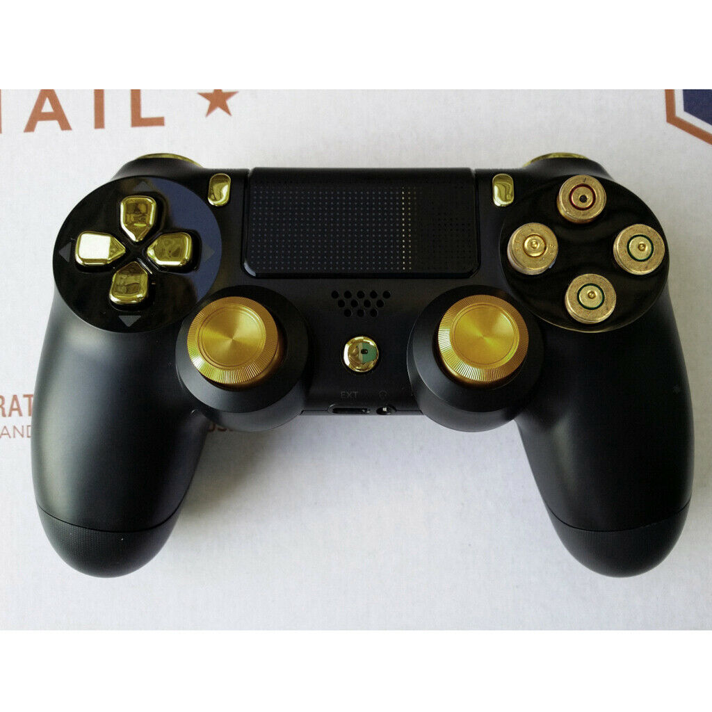 Pair of Thumbstick + 4pcs Joystick Bull Ideal for PS4 Video Game Console DIY