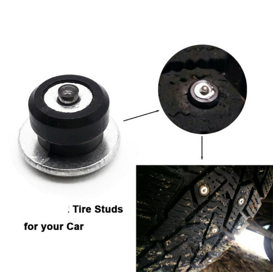 Aluminum Tire Stud Spikes For Winter Ice Antiskid Car Track ATV  100pcs/ Set