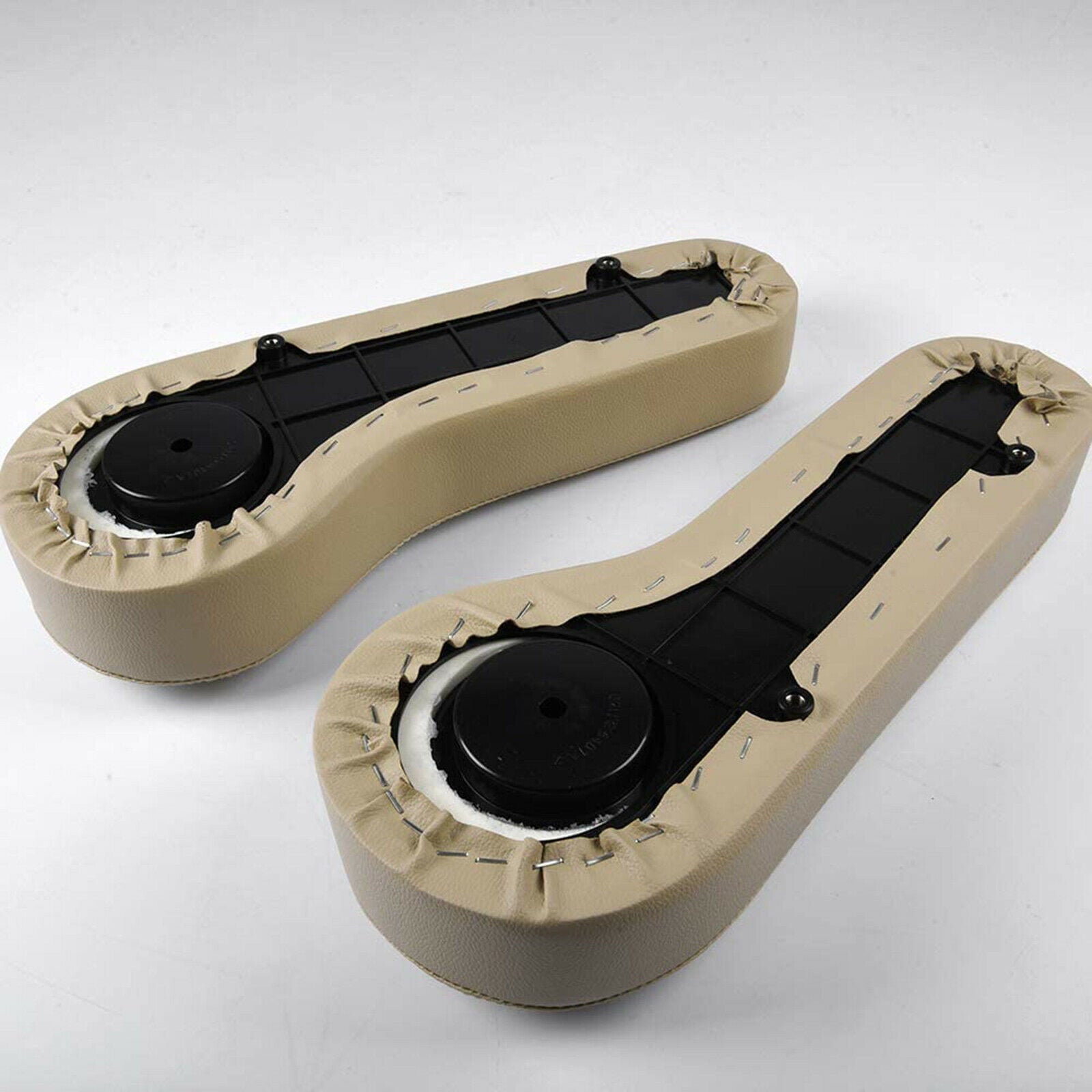 Universal Golf Cart Armrest Cushion with Cup Holder for Club Car Brown