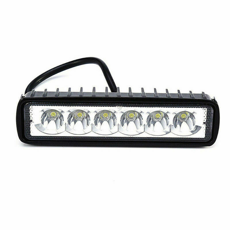 18W 6LED 800LM Bright Light Spot Work Bar Driving Fog Offroad Car Lamp For Truck