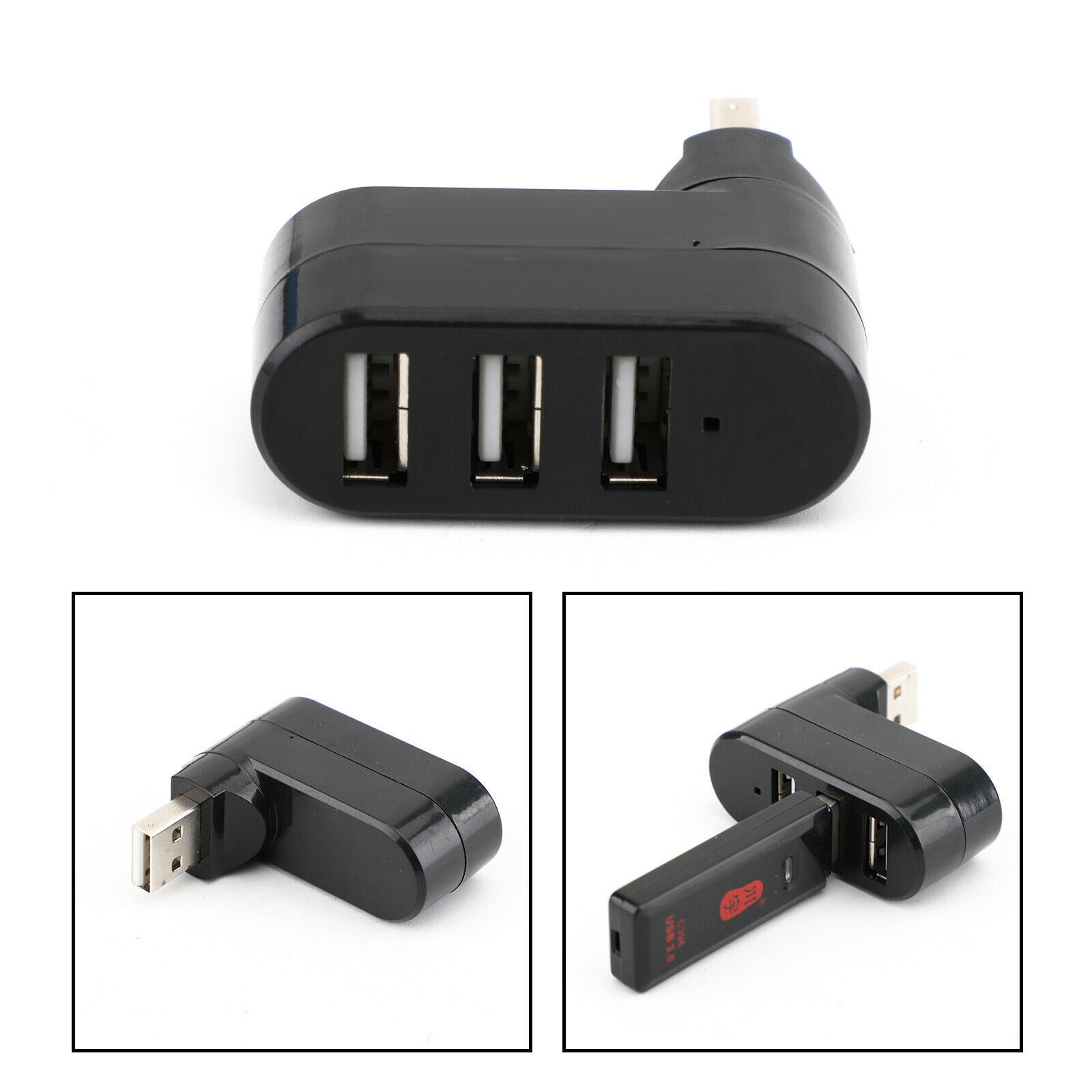 High Speed 3 Port USB 2.0 Multi HUB Splitter Expansion Desktop PC Laptop Adapter