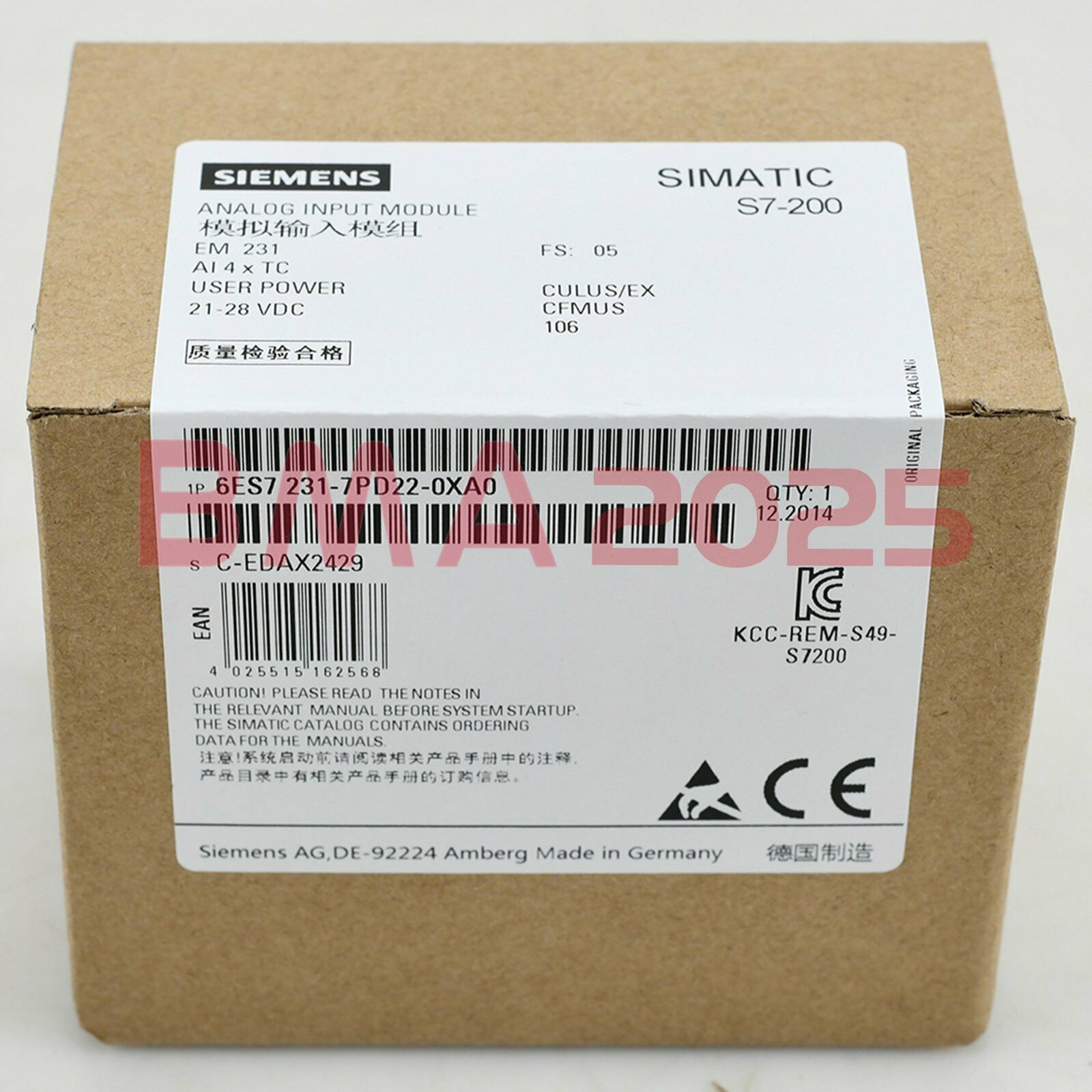 1PC Brand New 6ES7 231-7PD22-0XA0 one year warranty free Ship SM9T