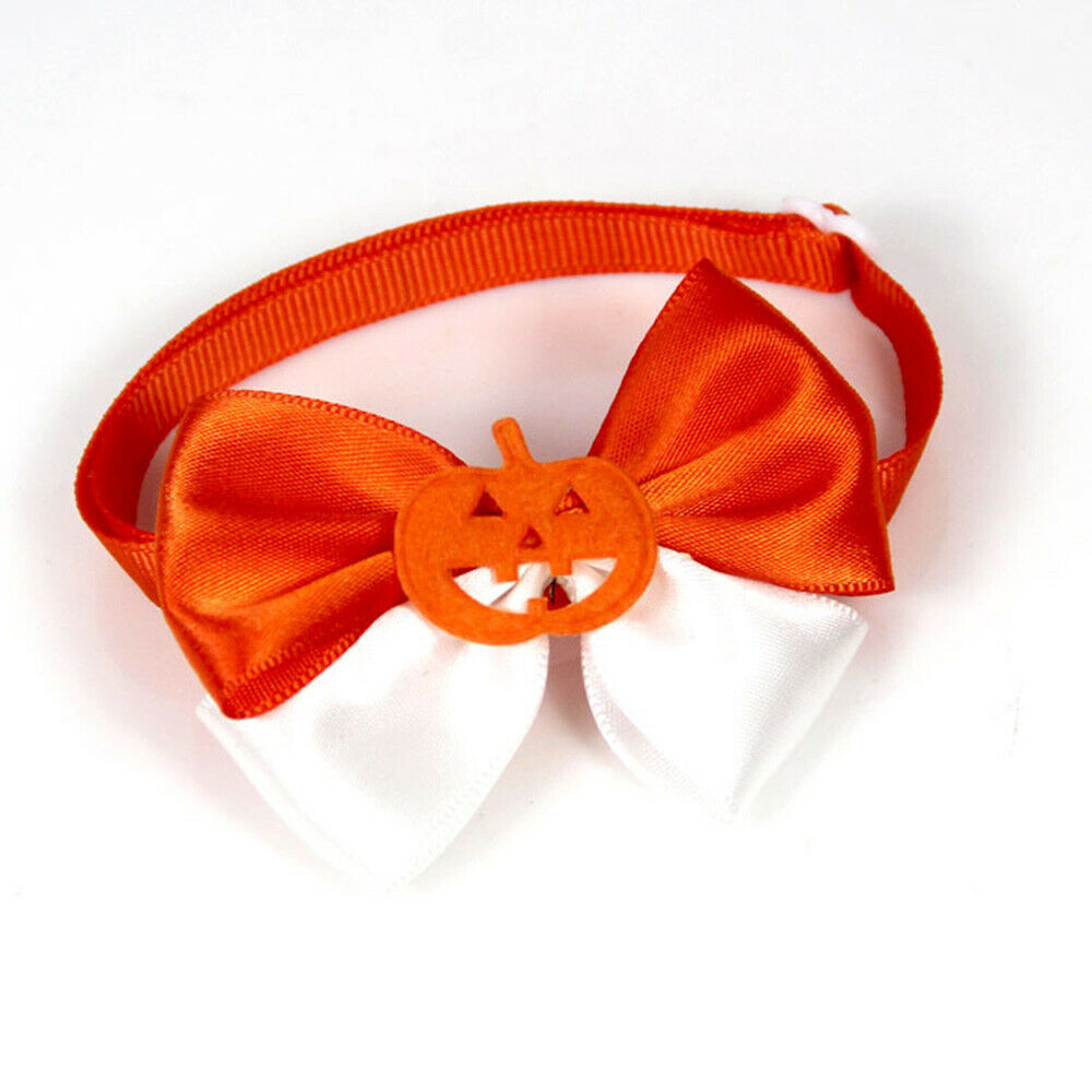 10PCS Pet Bow Tie Set Adjustable Collar Dog Cat Halloween Party Supplies Decor