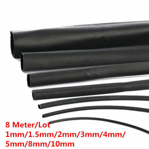 8pcs/set Heat Shrink Electrical Wire Cable Tubing Tube Sleeve Wrap Shrinkage Kit