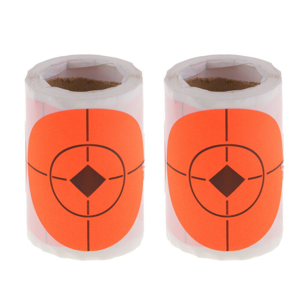 2 rolls Lots Shooting Paper Targets Striking Reactive Splatter Stickers