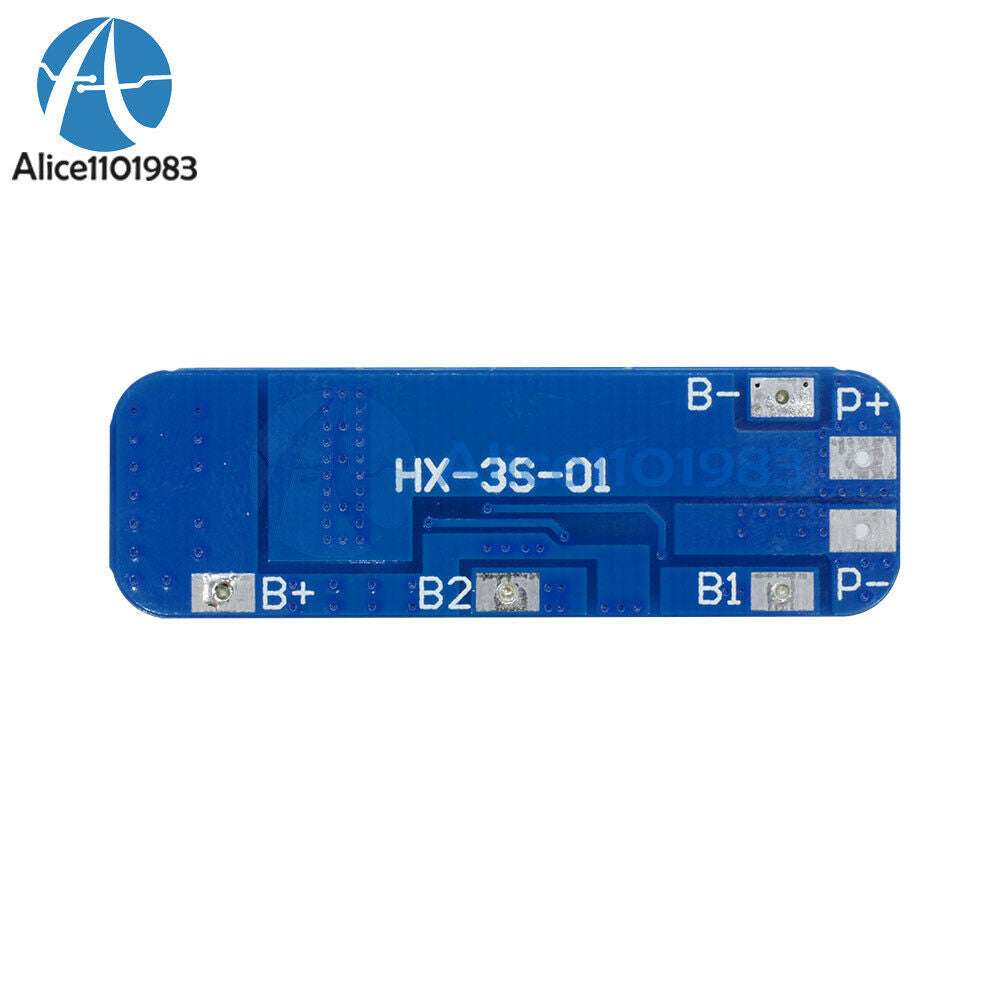 3S 12V 18650 10A BMS Charger Li-ion Lithium Battery Protection Board HX-35-01