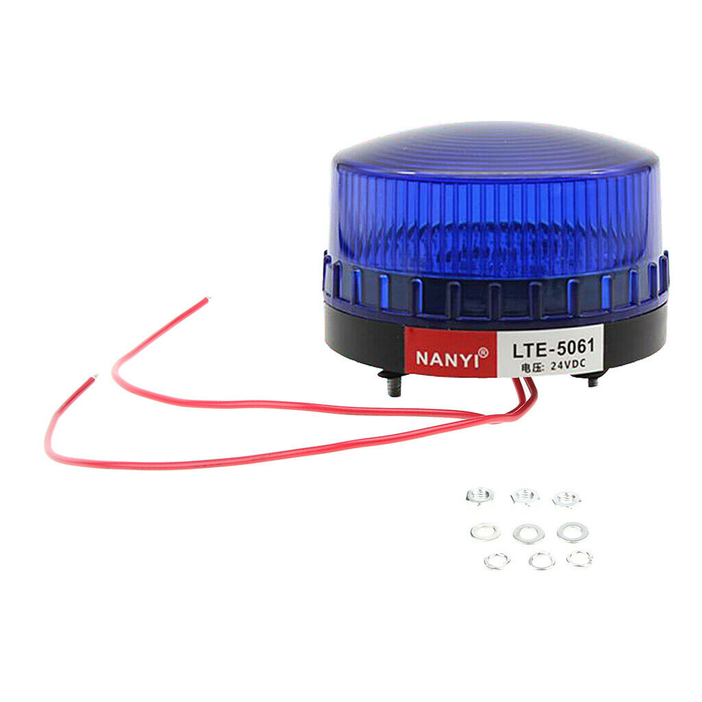 DC24V Blue Signal Industrial Tower Warning Flashing Beacon Light Alarm Lamp /