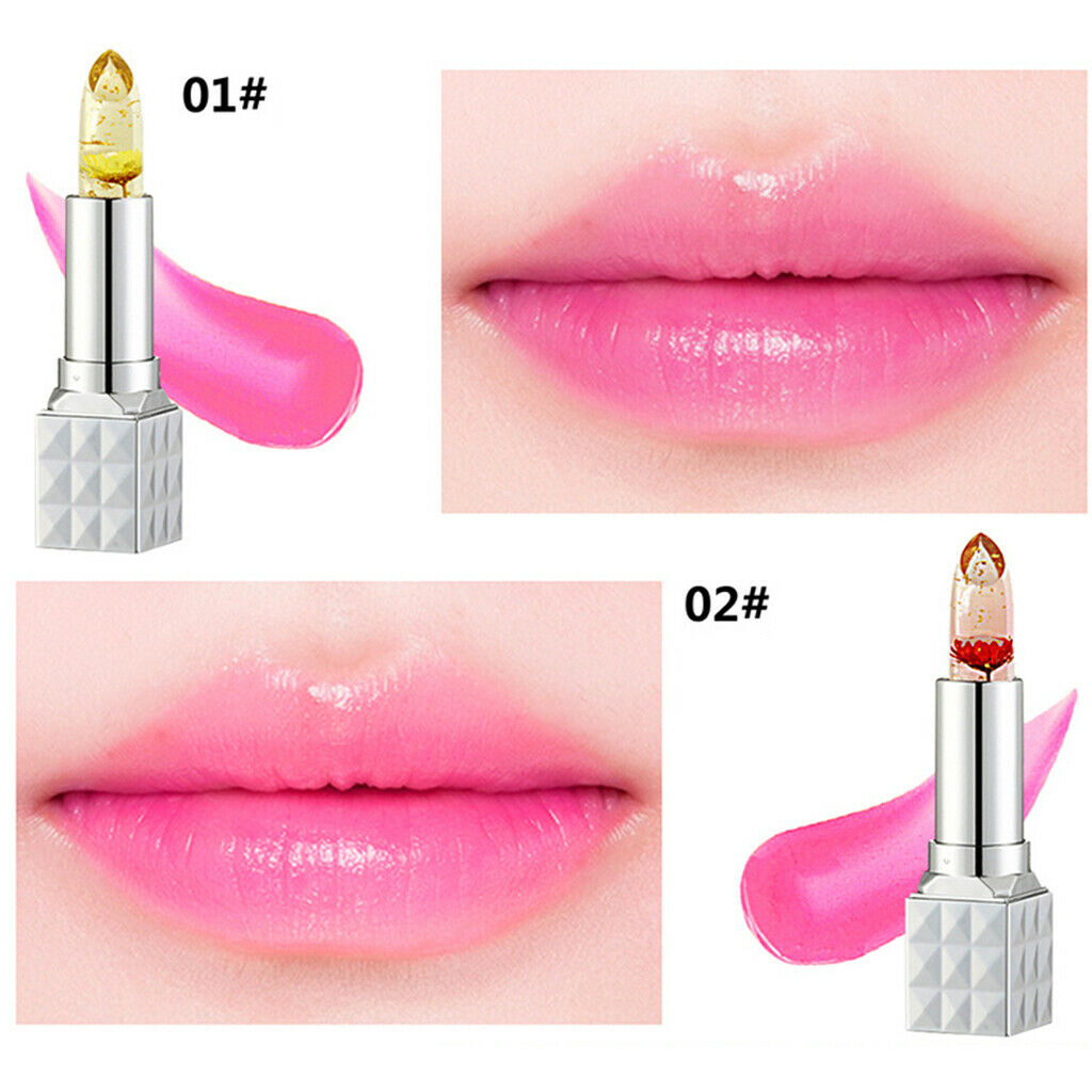 Flower Lipstick Jelly Clear Magic Changing Lip Temperature Change  Yellow