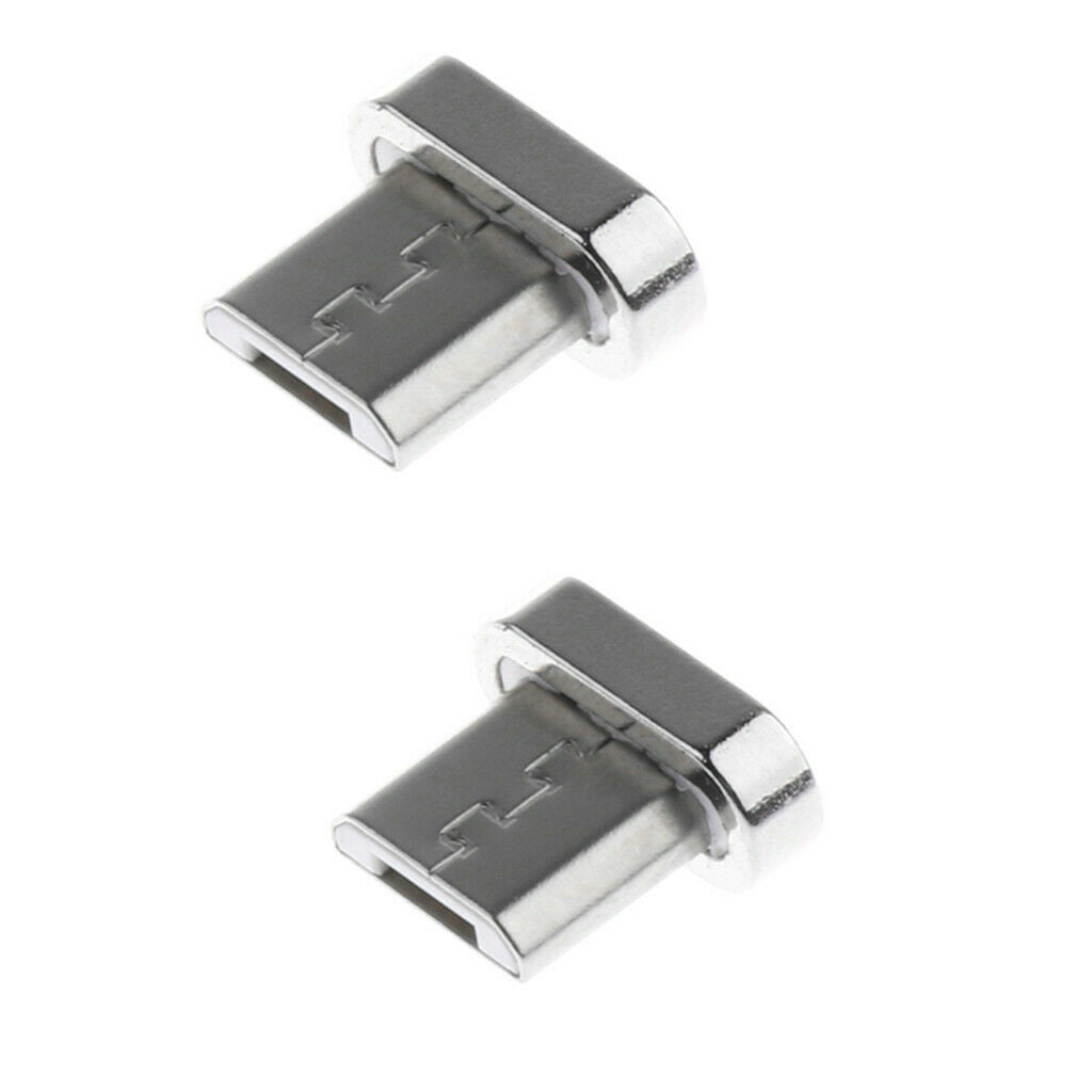 2 Pack Magnet Connector Adapter for Micro USB Fast Charging Cable Cord