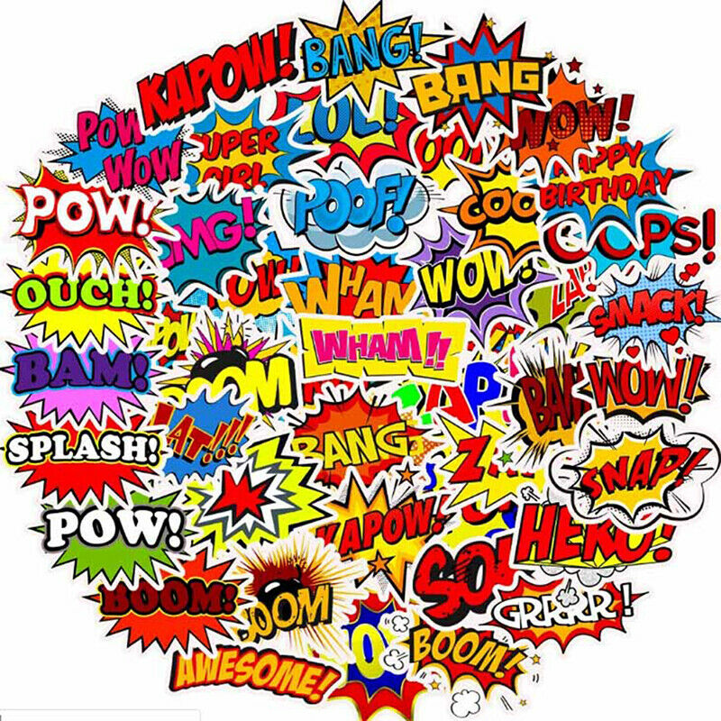 50Pcs Stickers DIY Skateboard Suitcase Laptop Guitar Bicycle Car Stickers Y Kt