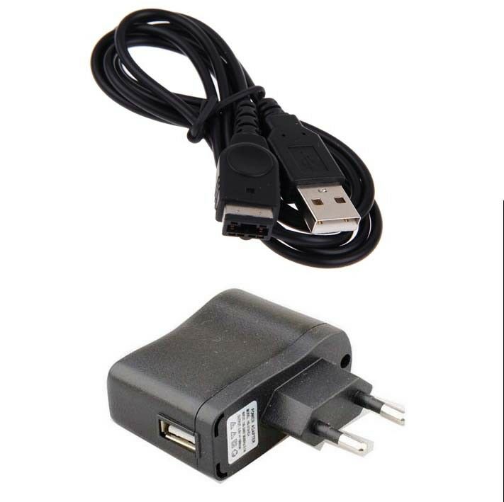 EU Battery Wall AC Charger+USB Cable for Nintendo DS NDS Gameboy Advance GBA SP