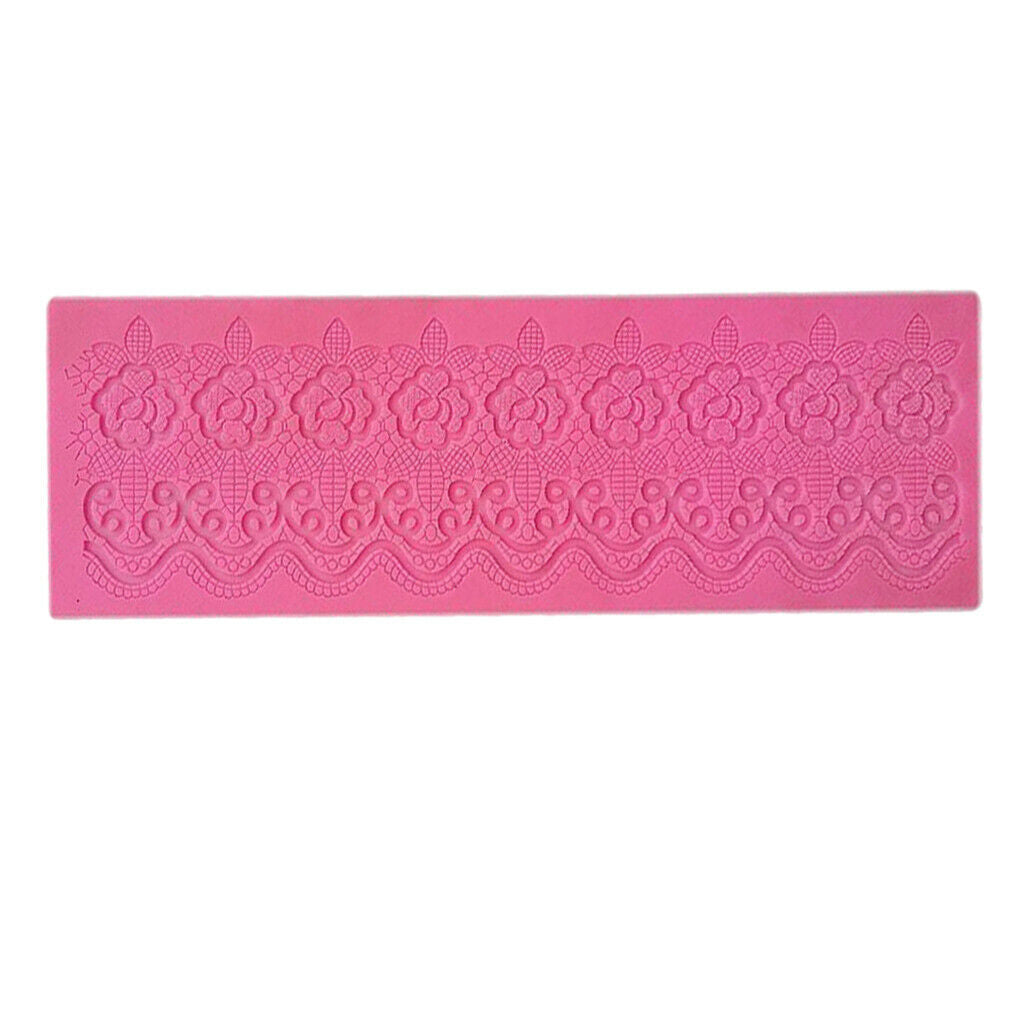 Silicone Flower Lace Impression Mold Cake Decor Bake Emboss Pad Mold