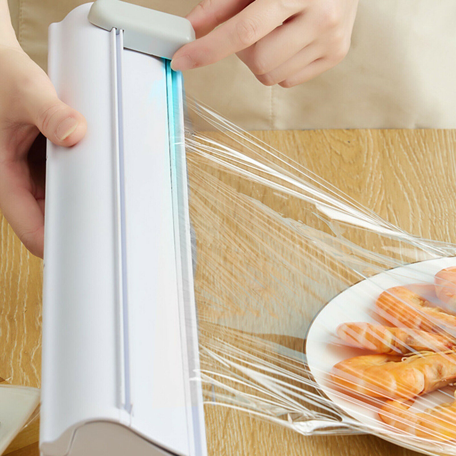 Plastic Wrap Dispenser Kitchen Tools Cling Food Wrap Dispenser Film Cutter