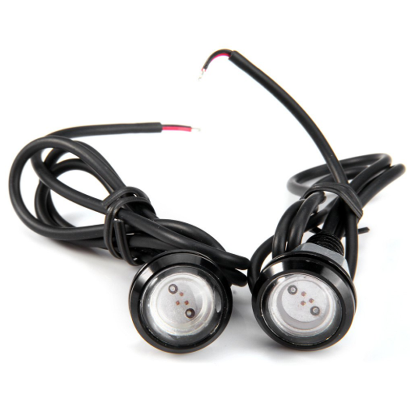 2x RED Hawkeye LED Eagle Eye Light Lamp DRL Fit Boat Marine Car Motorcycle