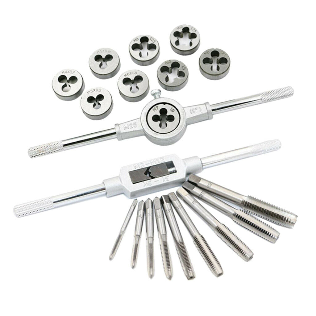 20Pcs/Set Tap Wrench Metric Manual Screw Tap Screwdriver Bit Set M3-M12