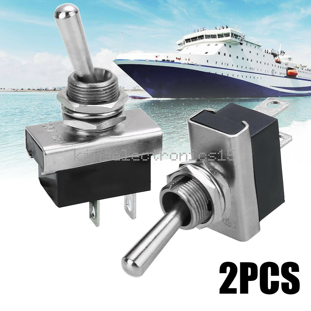 1 Pair  Car Boat Marine Switches 12V 25A ON OFF Toggle Switch NEW