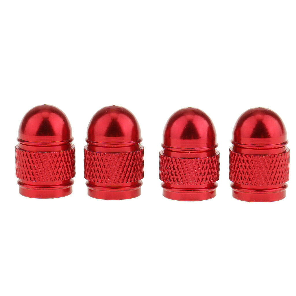 12 Pieces Bullet Style Rim Valve/Wheel Air Port Cover Stems (Red+Black+Blue)