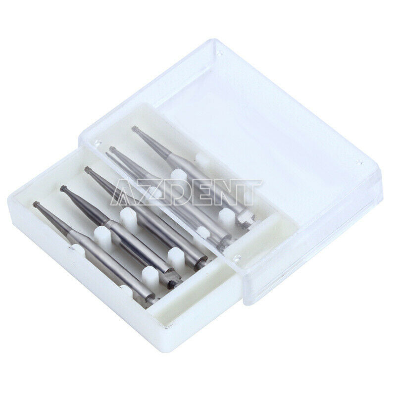 10 Kits Dental Lab Clinic Low Speed Right Angle Tungsten Steel Drill Burs RA1