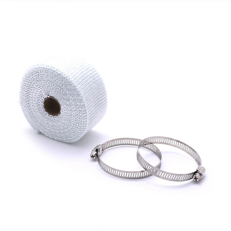 5m Vehicle Exhaust Pipe White Anti-scalding Thermal Heat Tape Cloth Cruiser