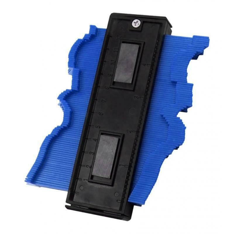 Contour Profile Gauge Woodworking Shape Tracing Template Measuring Tool Blue