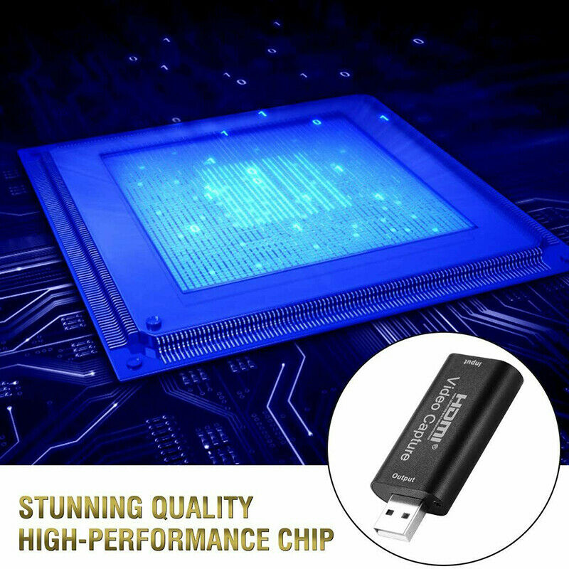 2x 1080P HDMI to USB 2.0 Video Capture Card Recorder Game Video Live Streaming