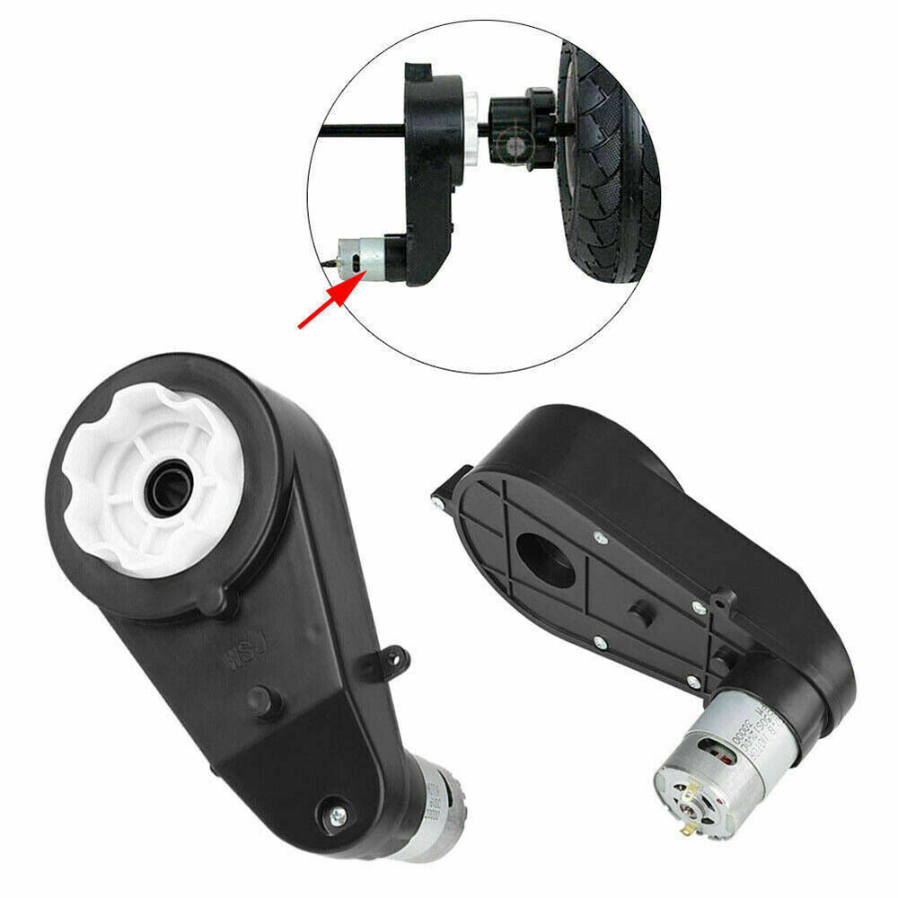 12V 550-30000 RPM Electric Motor Gear Box For Ride On Bike Car Children LIN