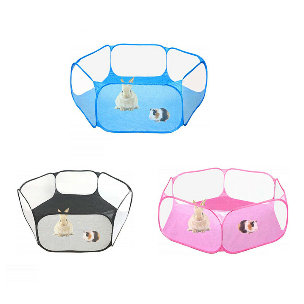 Playpen Cage Enclosure for Hamster Rabbit Guinea Pig Squirrel Reptiles Pink