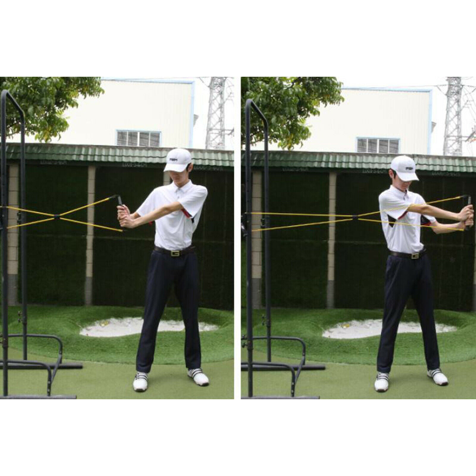Golf Training Aid Golf Swing Trainer Belt Exercise Device Resistance Band