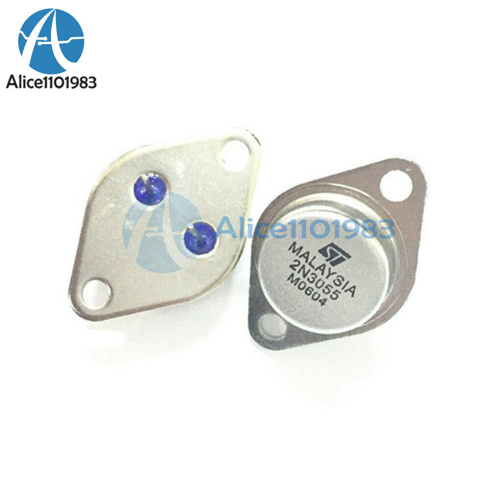 5PCS TRANSISTOR ST TO-3 2N3055 NPN AF Amp Audio Power Transistor 15A / 60V