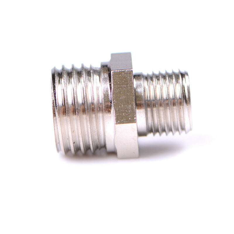 1/4'' BSP Male to 1/8'' BSP Male Airbrush Hose Adaptor Fitting Connector Um  Lt