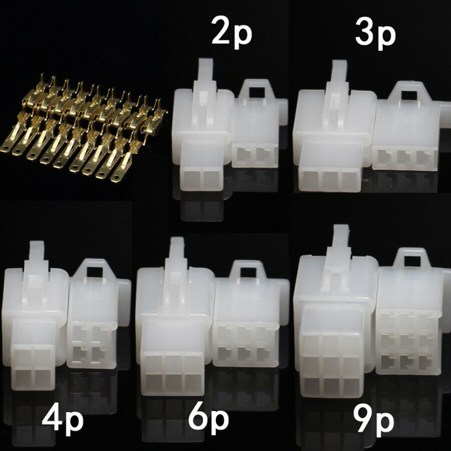 50Sets Automotive Electrical 2.8mm 2 3 4 6 9 Pin Way Car Wire Connector Terminal
