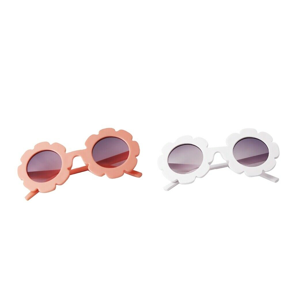 2Pcs Cute Baby Boy Girl Round Goggles Toddler Infant Soft Plastic UV400