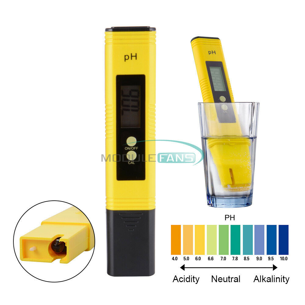 Digital Protable PH Meter Tester Aquarium Pool Water Wine LCD Pen Monitor