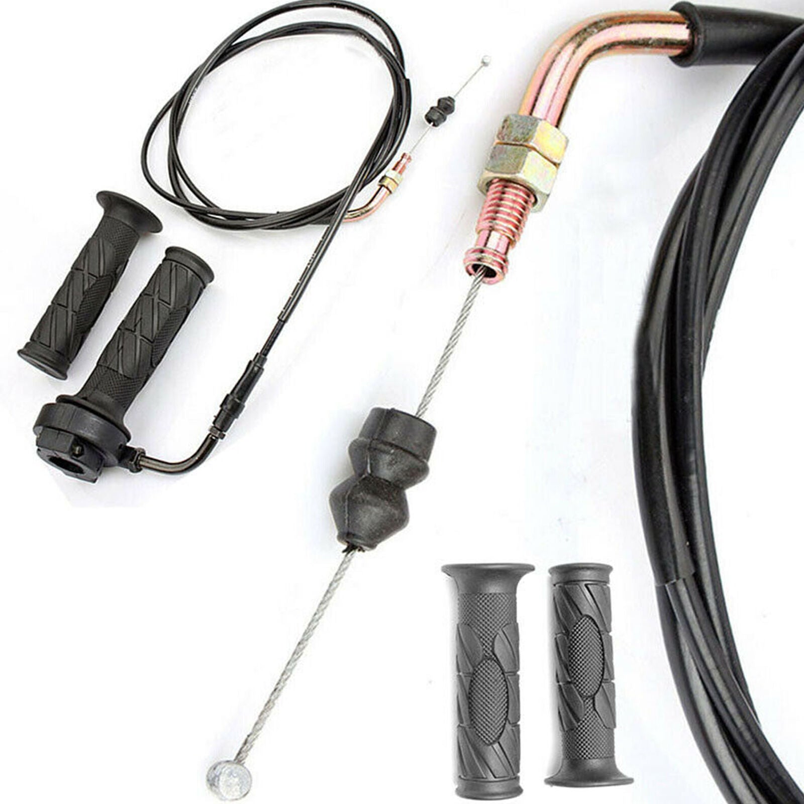 For GY6 125-150CC ATV Bike Moped Scooters Hand Grip Throttle Cable Replace Parts