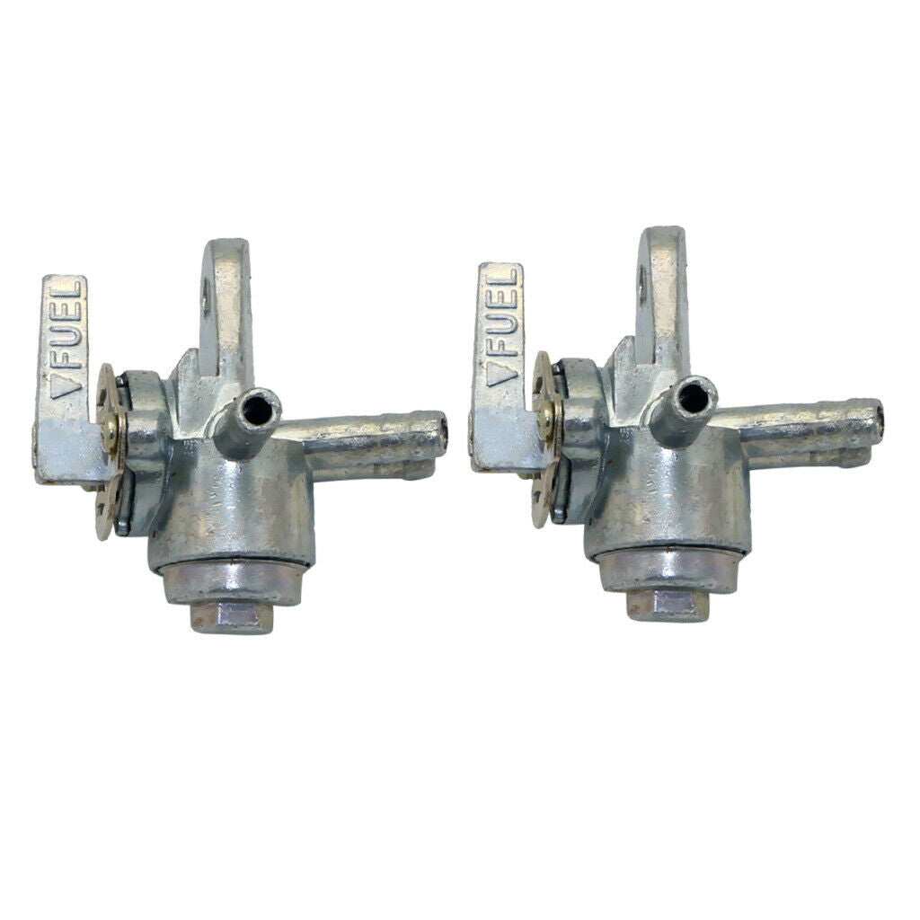 2 x 3 Way 6.2mm Dirt Bike Fuel Tank Shut Off Valve Gas Fuel Petcock Tap