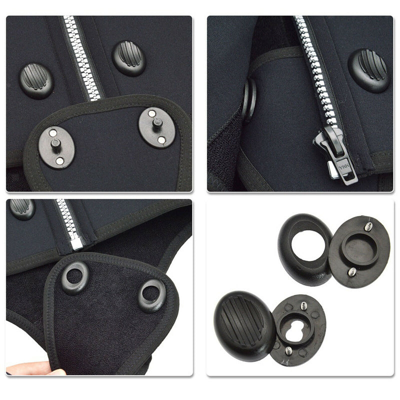 Durable Fastener for Diving Suit Snorkeling Suit Slide Buckle with Screw DIY