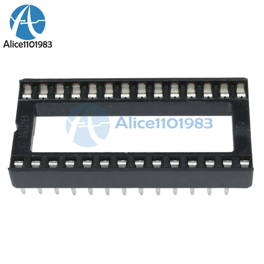 20PCS 28PIN 28 PIN DIP IC Socket Adaptor Solder WIDE Type Socket Pitch Dual Wipe