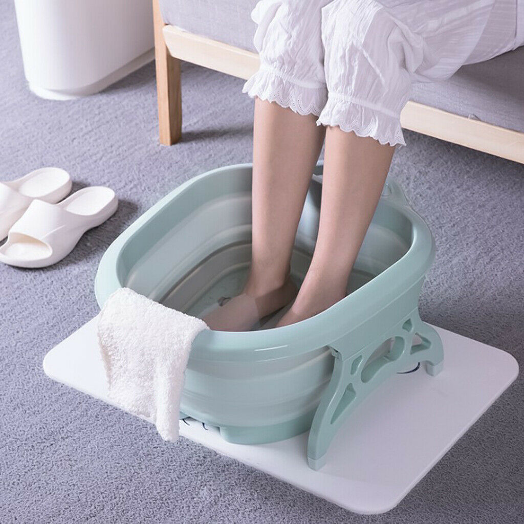 Foot Spa Basin Foot Massage Tub Relief Feet Fatigue Save Space Green