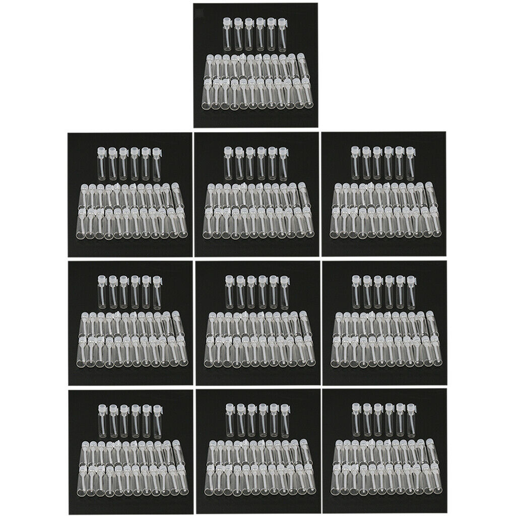 300x Refill Empty Mini Glass Vials  Bottles for Perfume Essential Oil