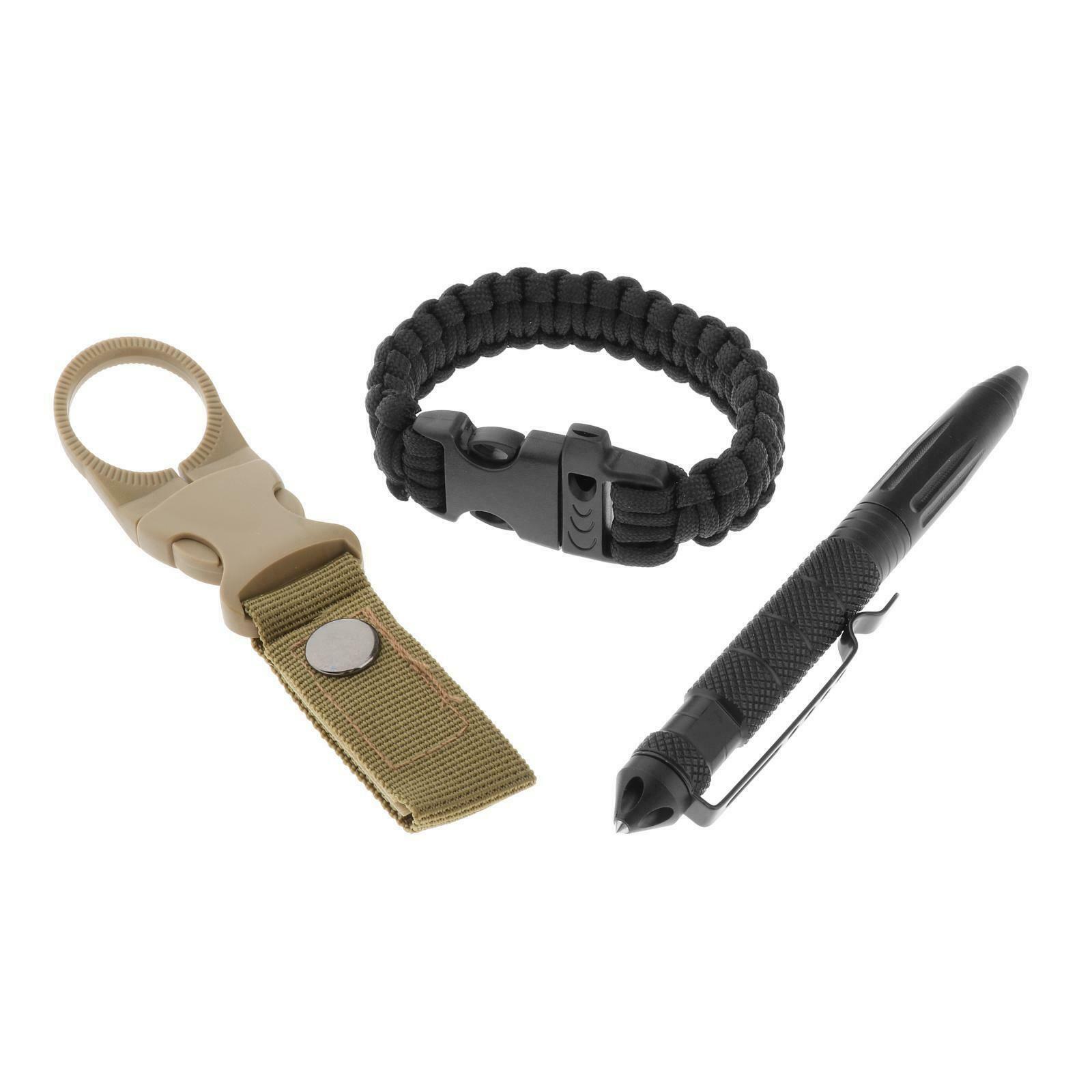 Outdoor Survival Kits Camping Emergency Tools Wire Saw Clips Equipment