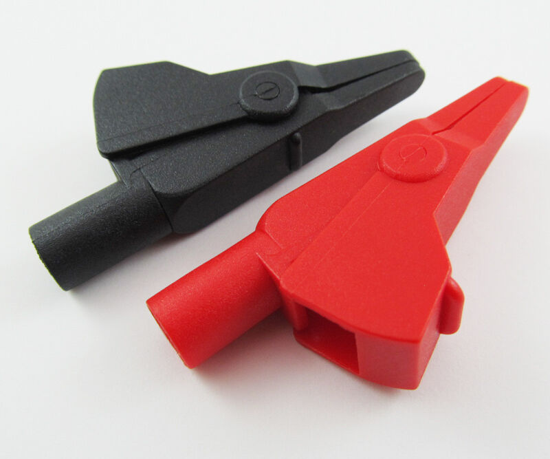 4 pcs Compatible with 4mm banana plug Small Safety Alligator Test Clip 1-0006