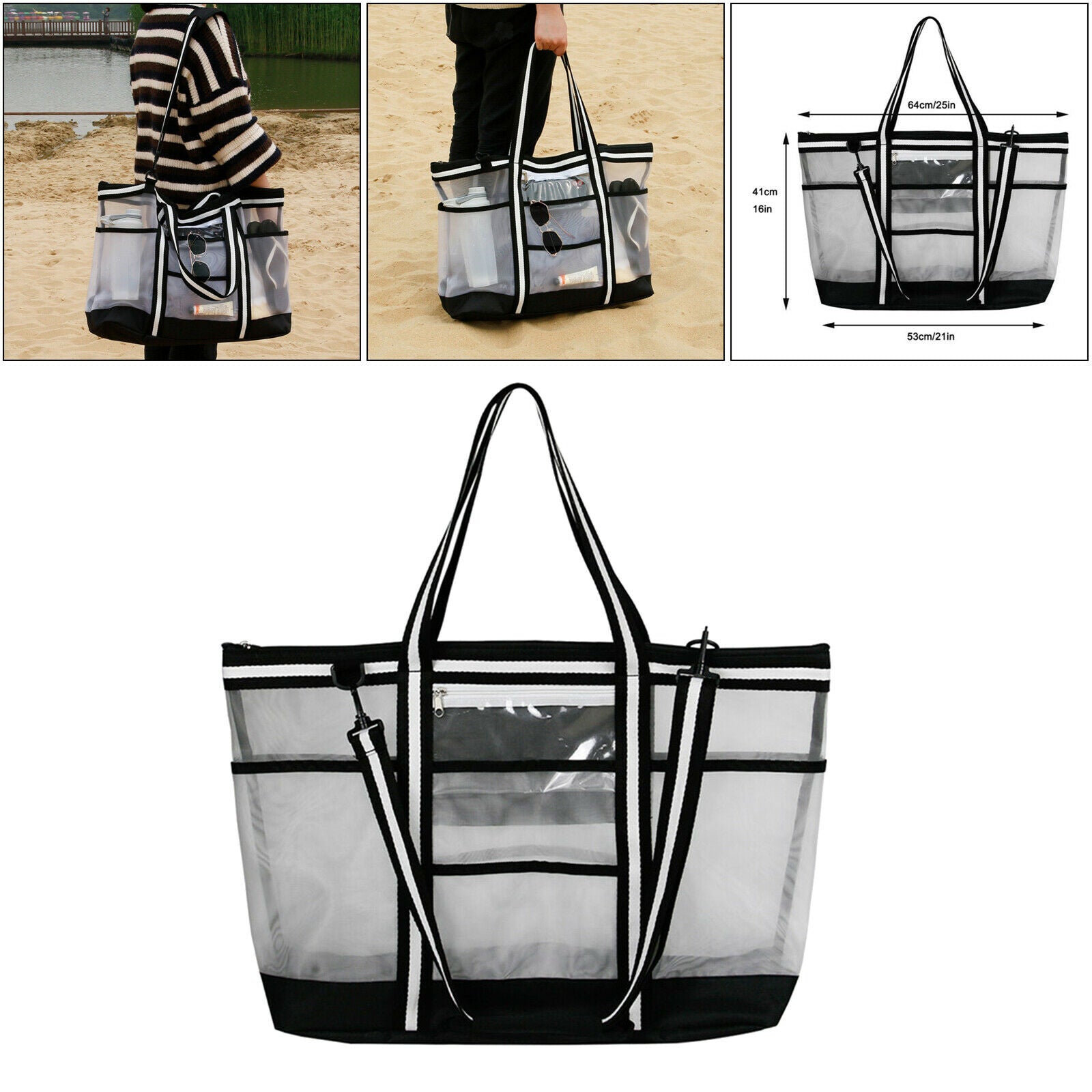 Beach Bag Beach Tote Bag Women Swimming Bag Beach Picnic Travel Bag Tote