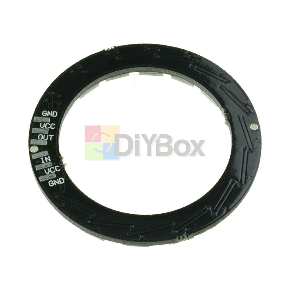 2PCS WS2812B 5050 RGB 16Bit Full-color LED Ring Integrated Drivers For Arduino