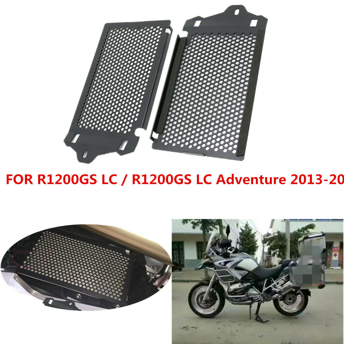 1 Pair Black Motorbike Radiator Protective Cover For BMW R 1200GS 1200GS/LC ADV