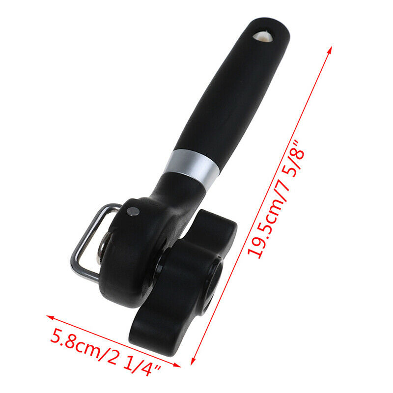 Professional Manual Tin Can Opener Safe Cut Lid Smooth Edge Side Stainless SteDD